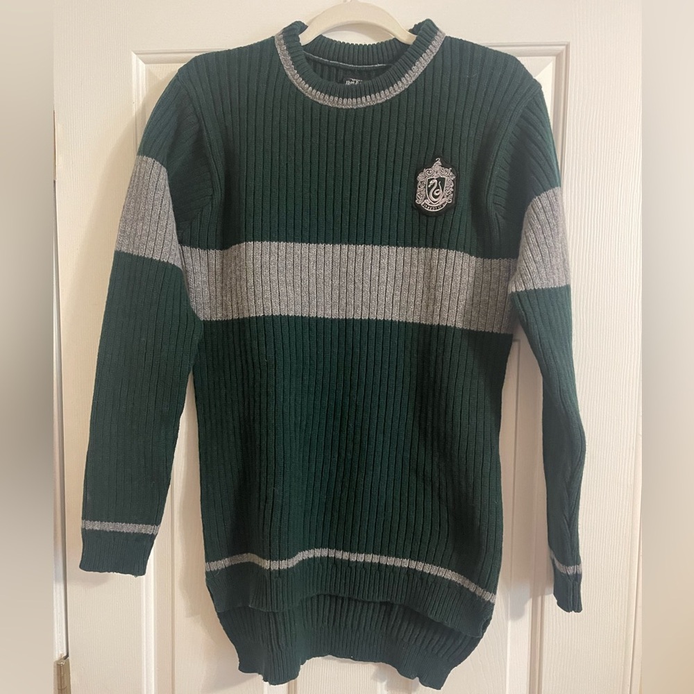 Universal Studios Harry Potter Slytherin Quidditch Lambswool Sweater